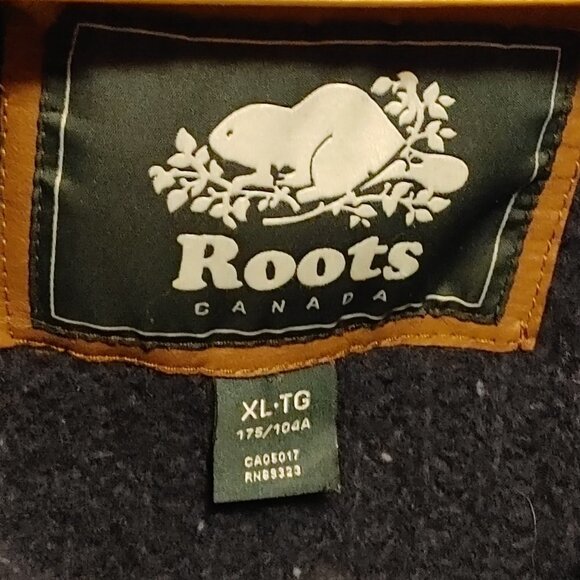 ATTRACTIVE Roots Cardigan Sweater Men's Size XL Professor Sweater LAMBS WOOL - Picture 2 of 9